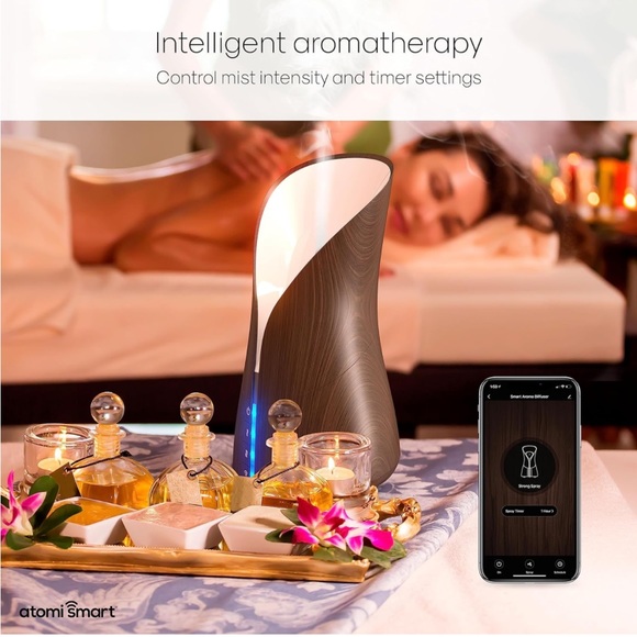 NIB Atomi Smart Aroma Dual Action Diffuser and Humidifier - Picture 6 of 12